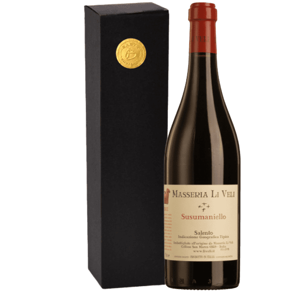 Geschenkdoos 1-fles Masseria Li Veli Askos Susumaniello